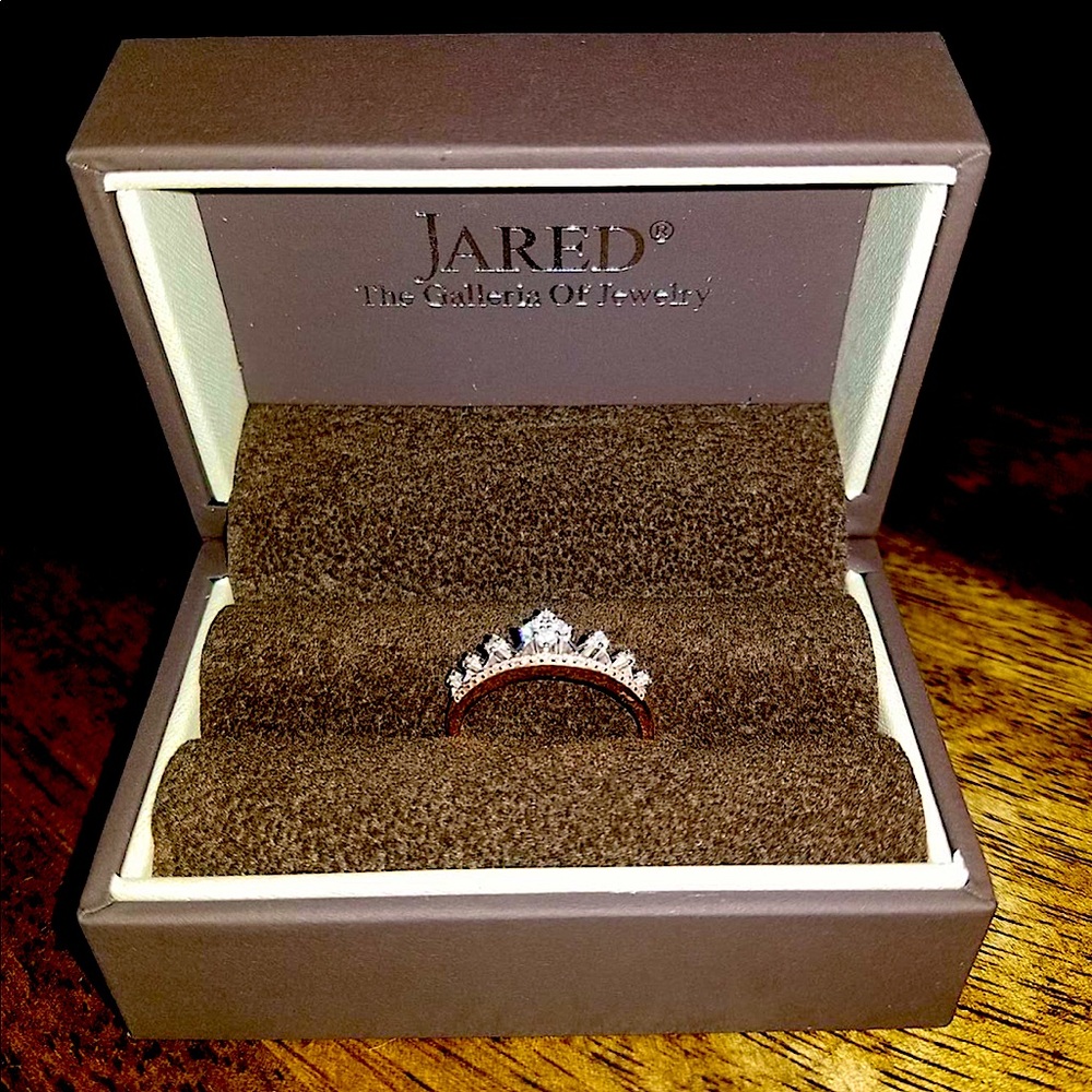 10K Rose Gold w/ White Gold Promise Ring/Engagement Ring